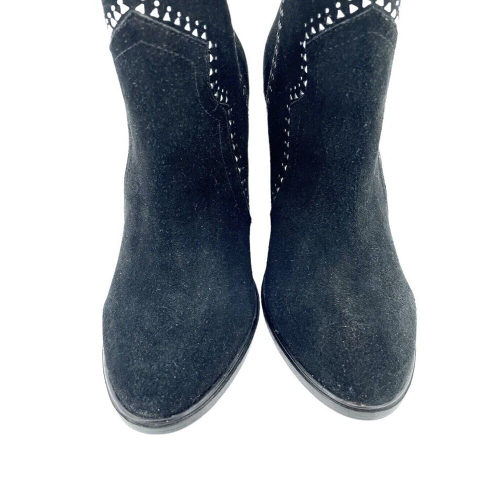 Joie Monte Black Suede Leather Studded Ankle Booties SZ 38 EU New - Picture 4 of 9